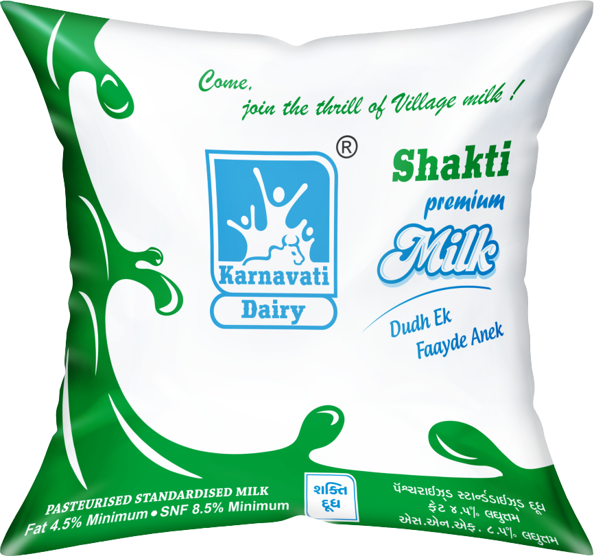 Karnavati Shakti Premium Milk Pouch (Green)